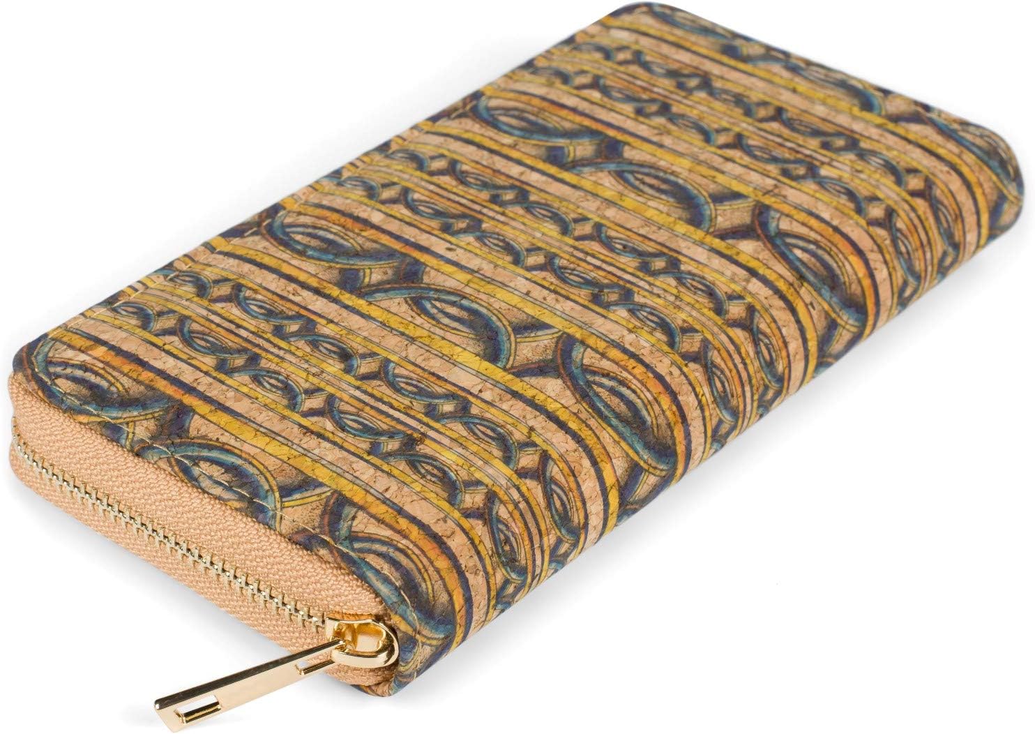 Detalle de styleBREAKER Portafoglio in sughero da donna con stampa etnica – 02040138
