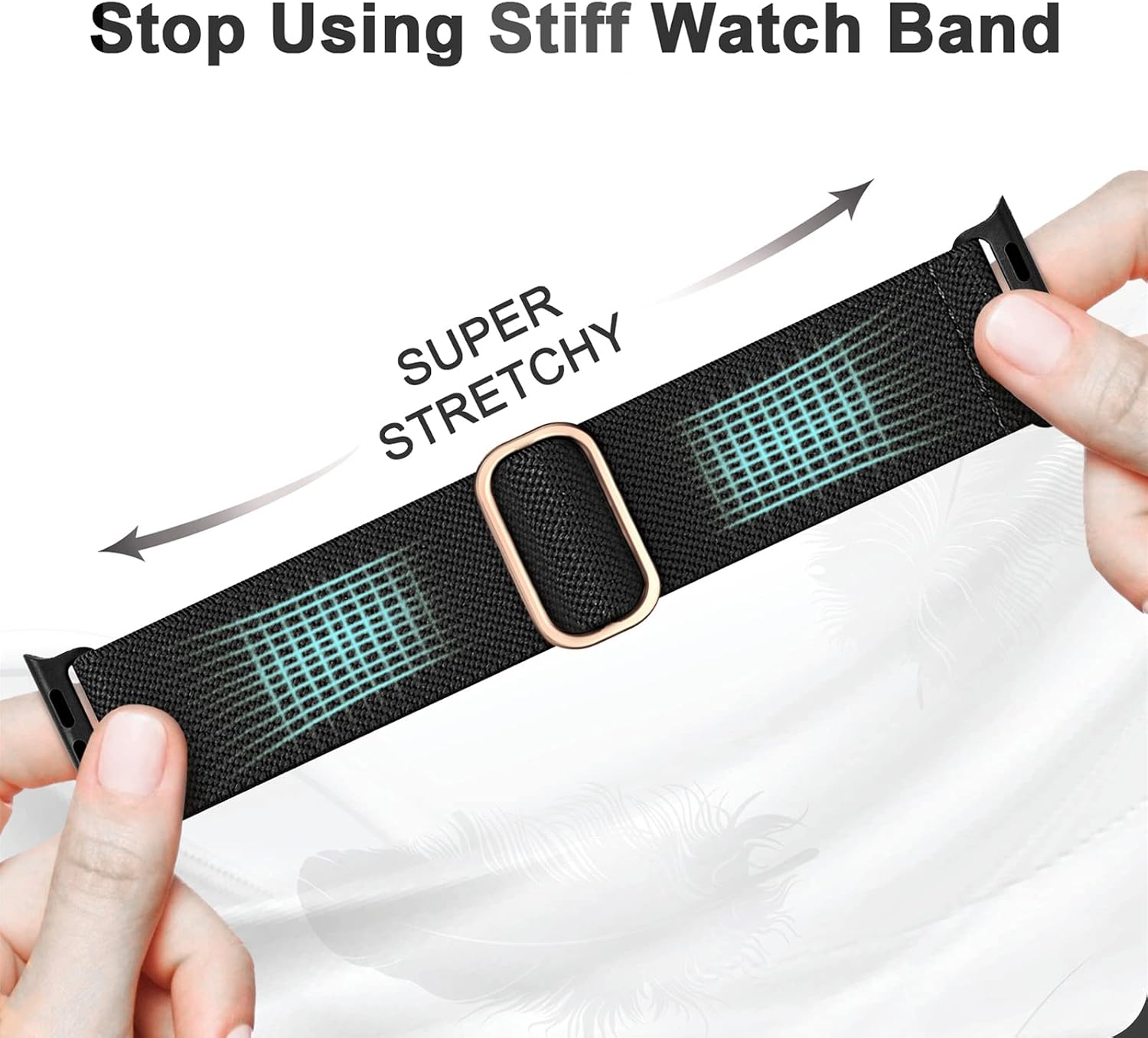 Detalle de Higgs stretchy nylon watch strap 6 pack