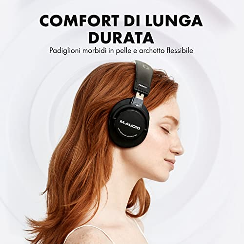 Detalle de M-AUDIO HDH40: cuffie chiuse over-ear per monitoraggio, podcast e ascolto quotidiano