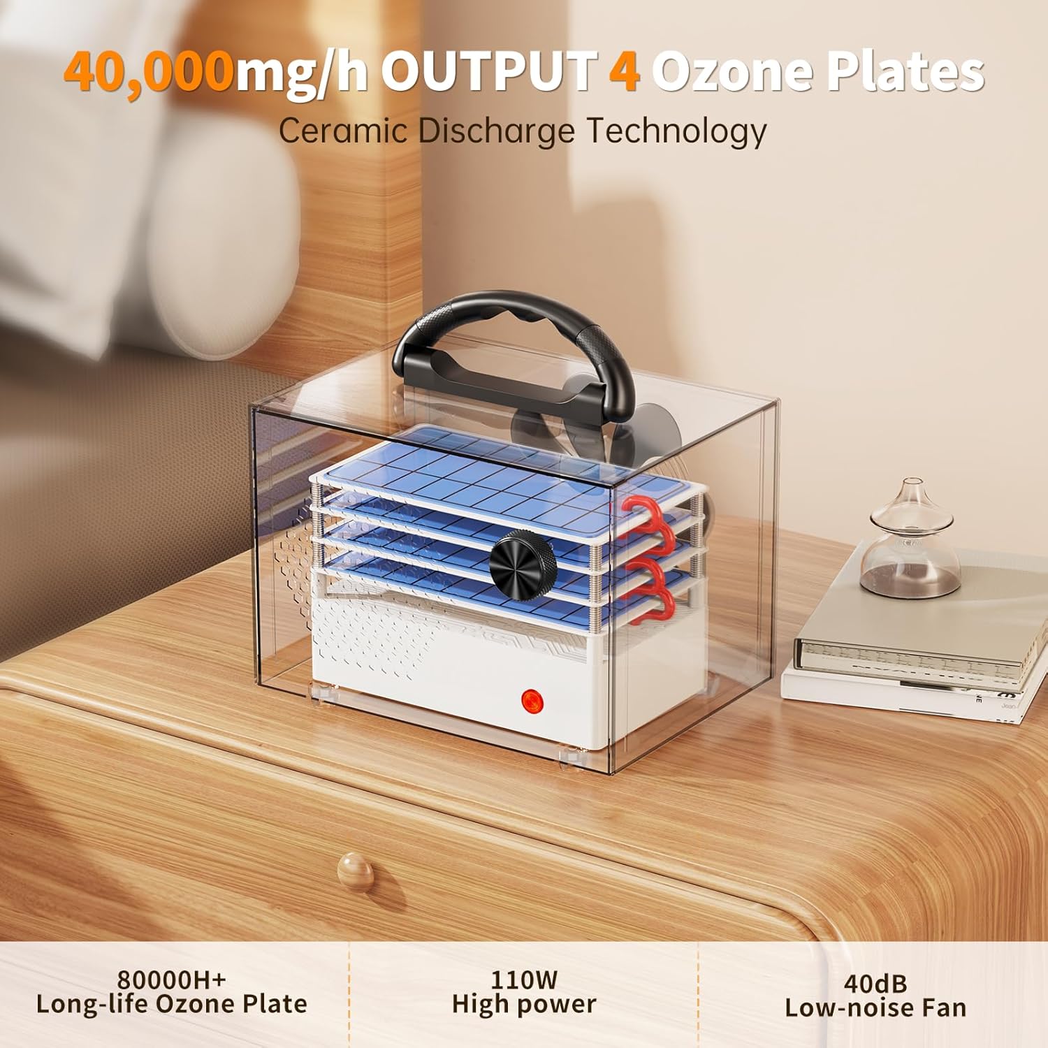Thumbnail 1 de Ozongenerator 40.000 mg/h – Ozongerät für bis zu 300 m² mit 120-Minuten-Timer
