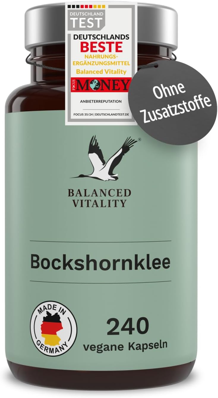 Detalle de Bockshornklee Kapseln Balance Vitality – 2400 mg/Tag, 240 vegane Kapseln