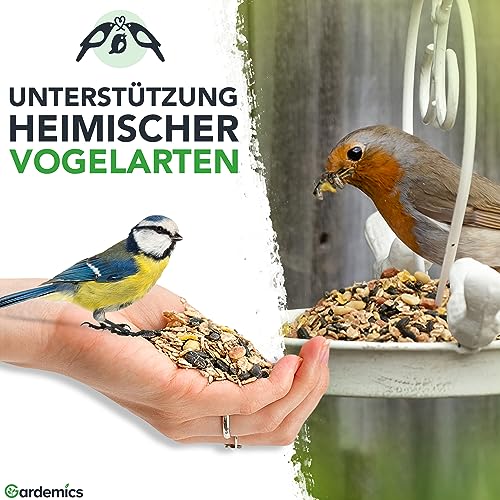 Detalle de Gardemics Wildvogelfutter Ganzjahresfutter 10 kg mit Erdnüssen & Sonnenblumenkernen