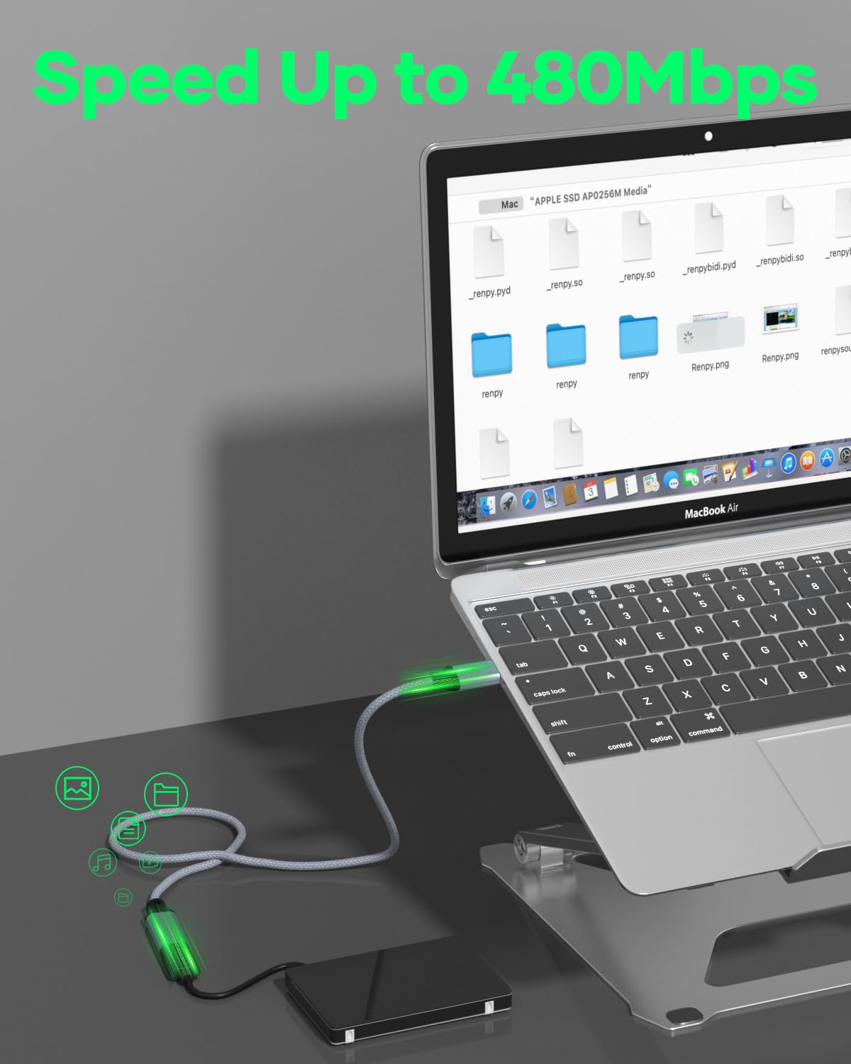 Thumbnail 4 de Nersligek Cable USB 2.0 5M