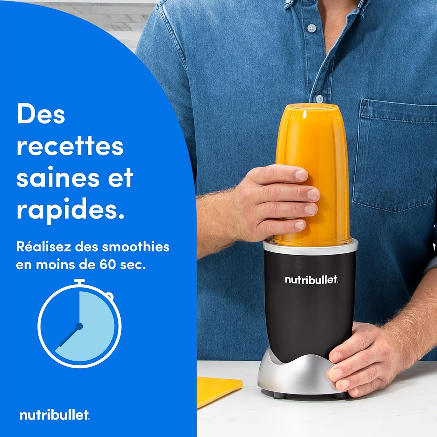 Detalle de Nutribullet Original 600W — mixeur électrique pour smoothies noir