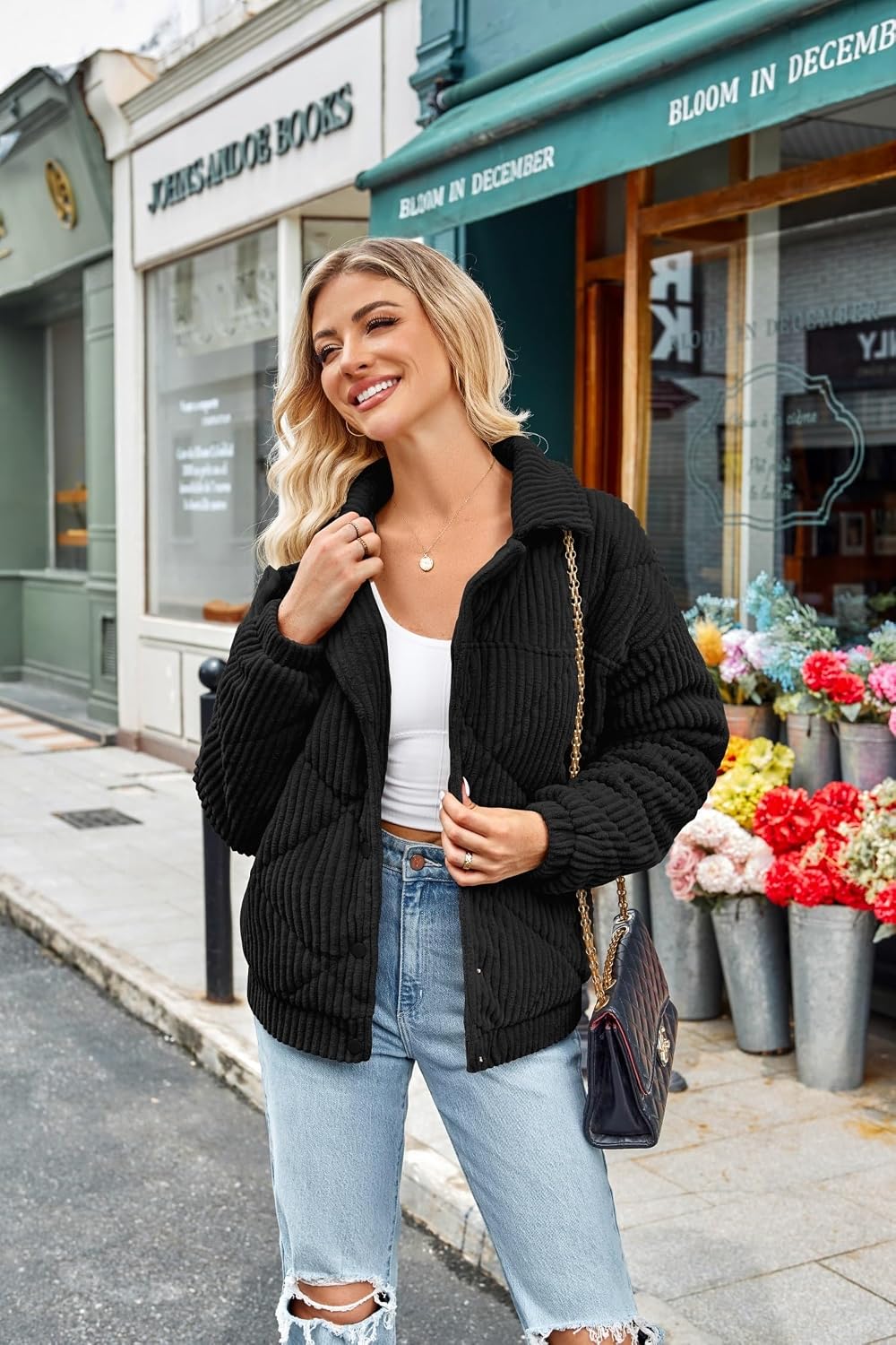 Detalle de Winterjacke Damen Teddy 100% Polyester
