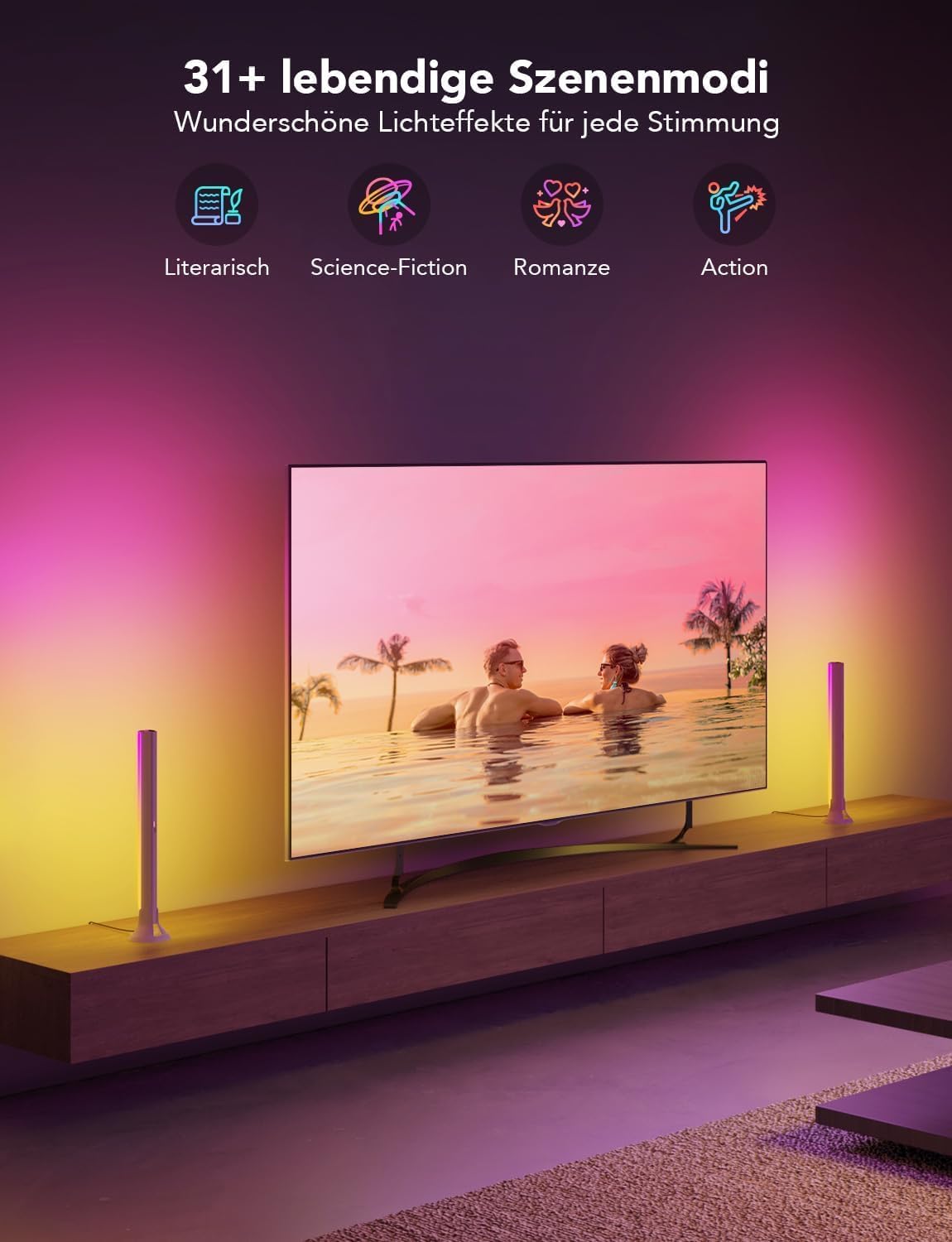 Detalle 2 de Govee RGBIC Lightbar 38×3×4cm für TV