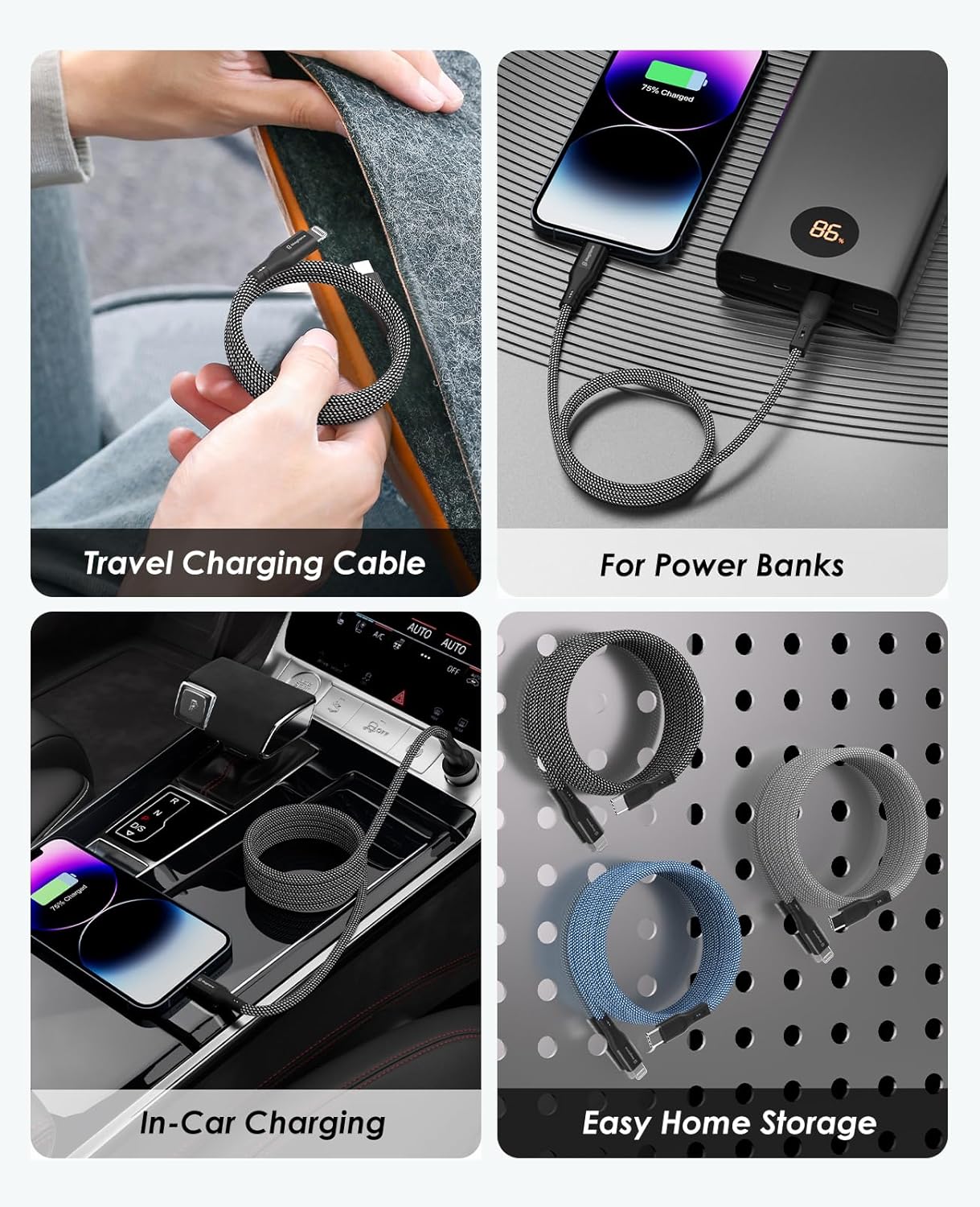 Thumbnail 4 de Magtame Cable Magnético USB C a Lightning Coiled 1.5m ⚡