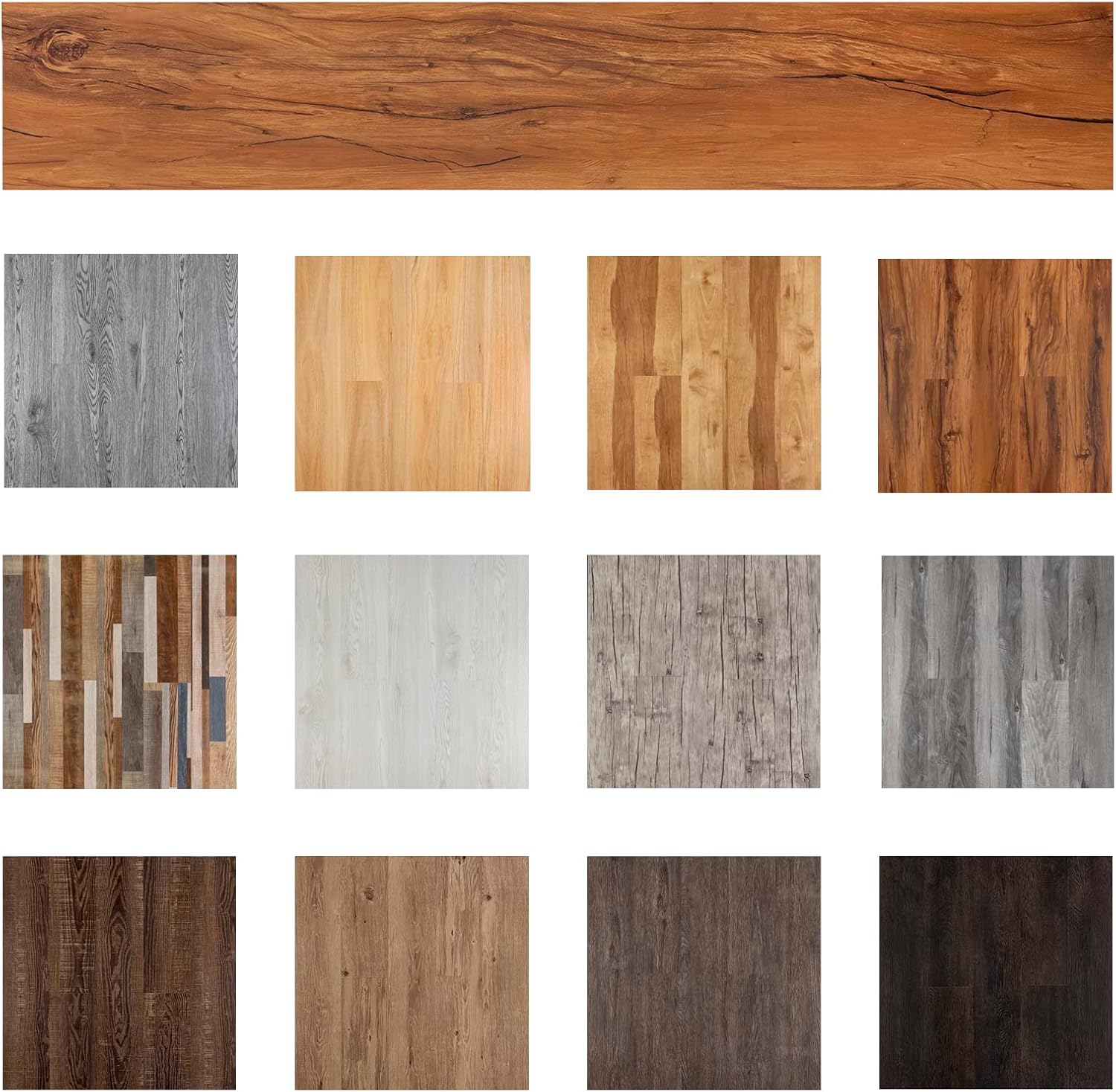 Detalle 2 de FLOREXP Vinyl Flooring – Lino Planks in Warm Brown Wood Effect (Peel & Stick, 15x90cm, 2.0mm) for 5.02m²