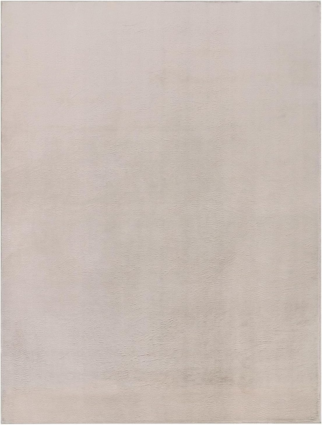 Detalle de TT Home Shaggy beige – tapis haut poil en peluche 120×160 cm
