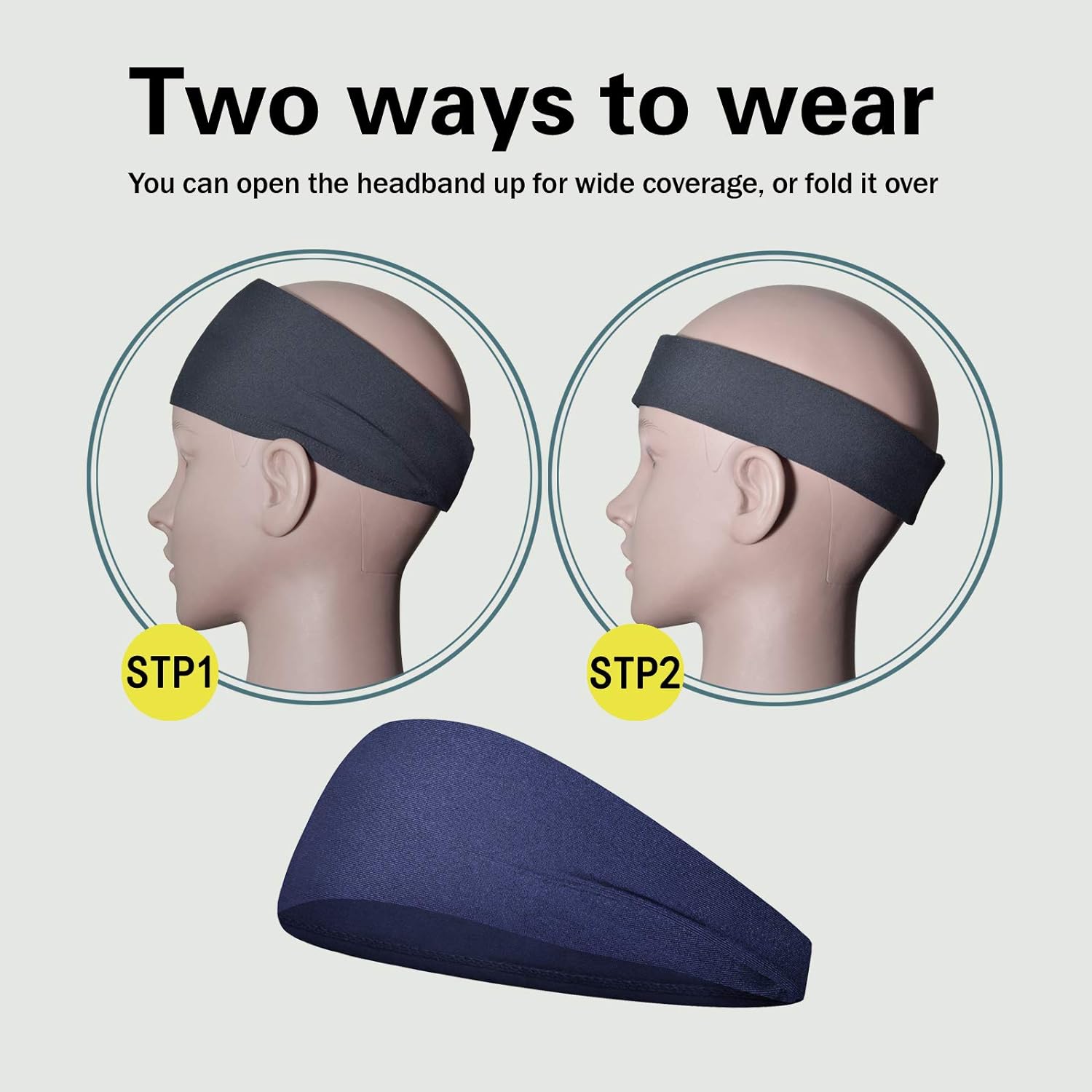 Thumbnail 5 de Pilamor Sports Headbands 5-Pack moisture-wicking