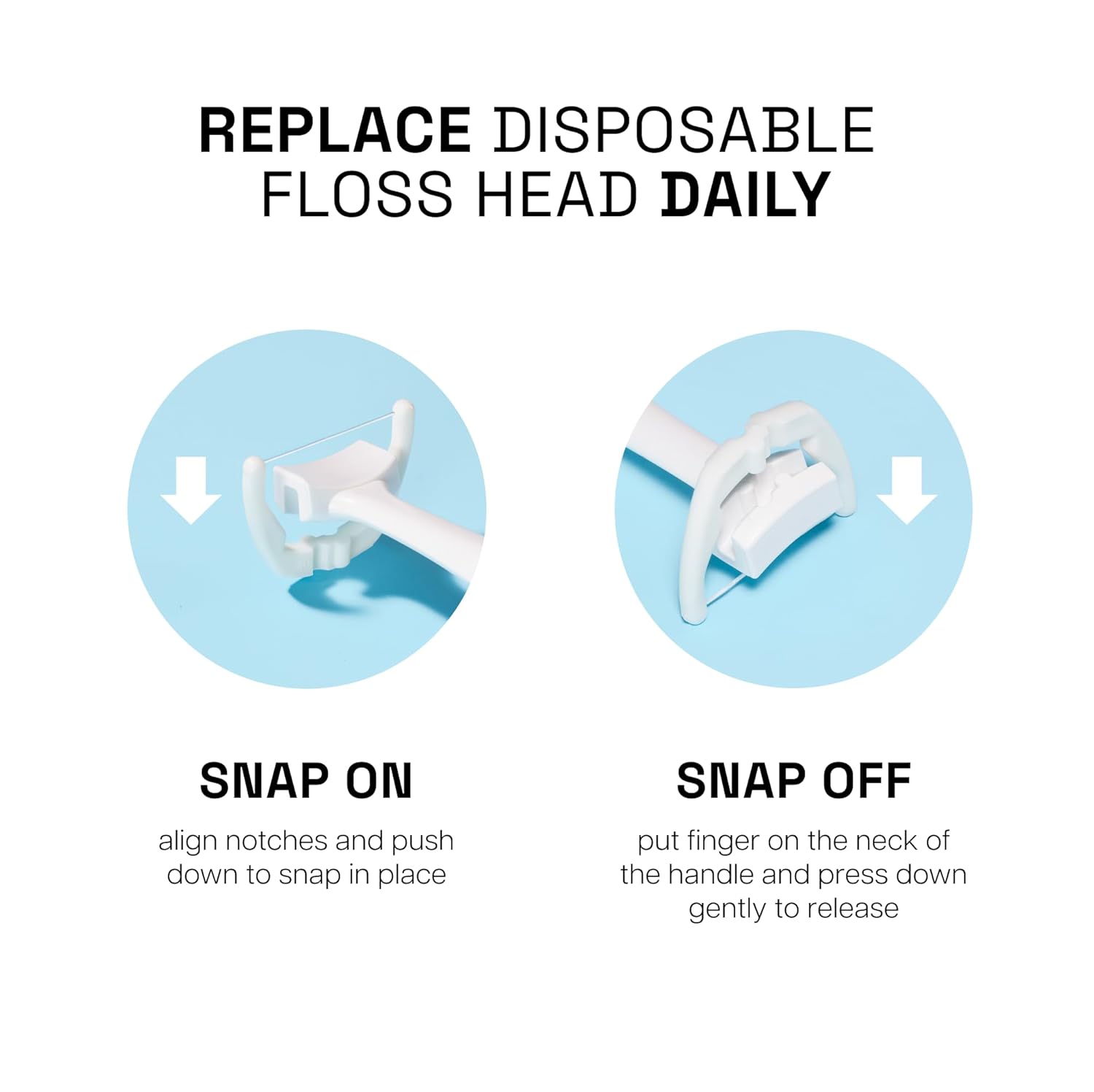 Thumbnail 3 de REACH Ultraclean Access Flosser Starter Kit (Unflavored) — Plaque Remover for Hard-to-Reach Areas, PFAS-Free (1 Handle + 8 Refill Heads)
