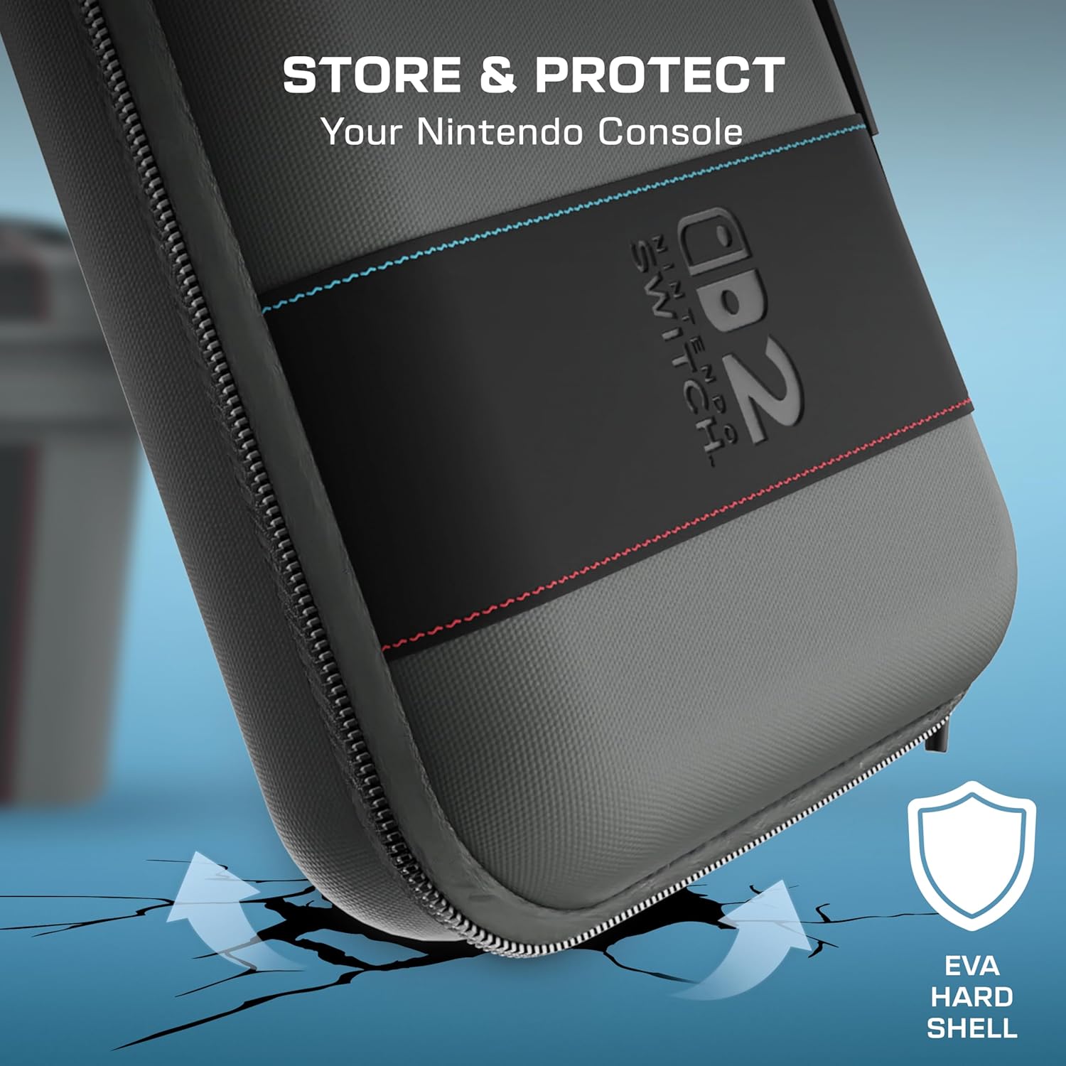 Thumbnail 2 de Turtle Beach PlayTrek 2-in-1 Case (Charcoal Black) for Nintendo Switch 2