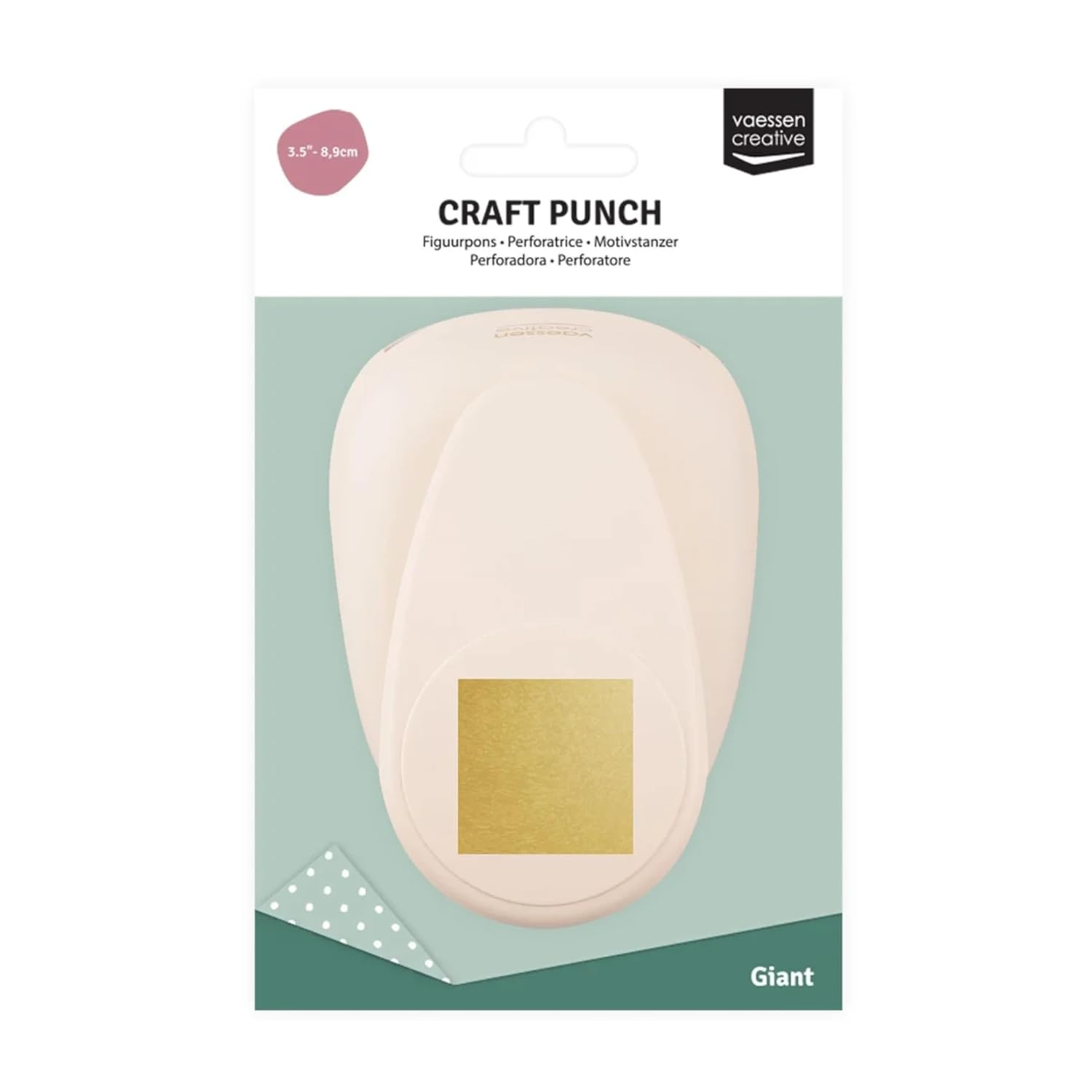 Detalle de Vaessen Creative Perforatrice Carré 3,5 x 3,5 cm – pour DIY, scrapbooking et decoupage