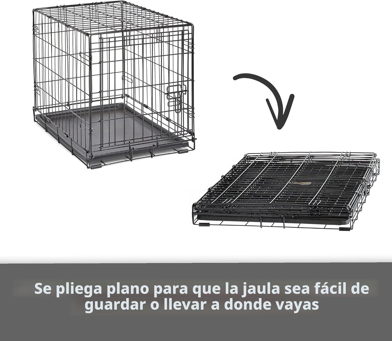 Thumbnail 4 de New World Jaula plegable de metal 61 cm