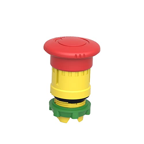 Detalle de Schneider Electric Harmony XB5 – Tête bouton arrêt d’urgence Ø40, pousser tournant rouge (ZB5AS844)