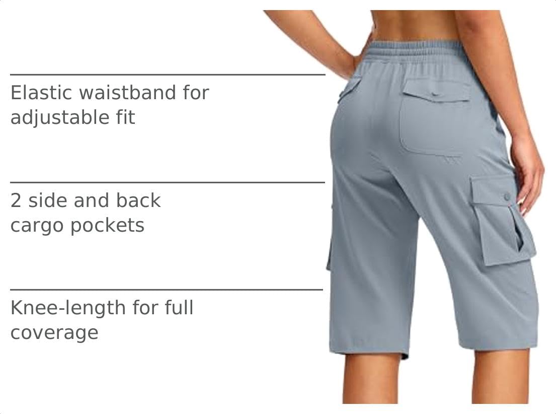 Detalle de Viodia 15" Long Women's Hiking Cargo Shorts
