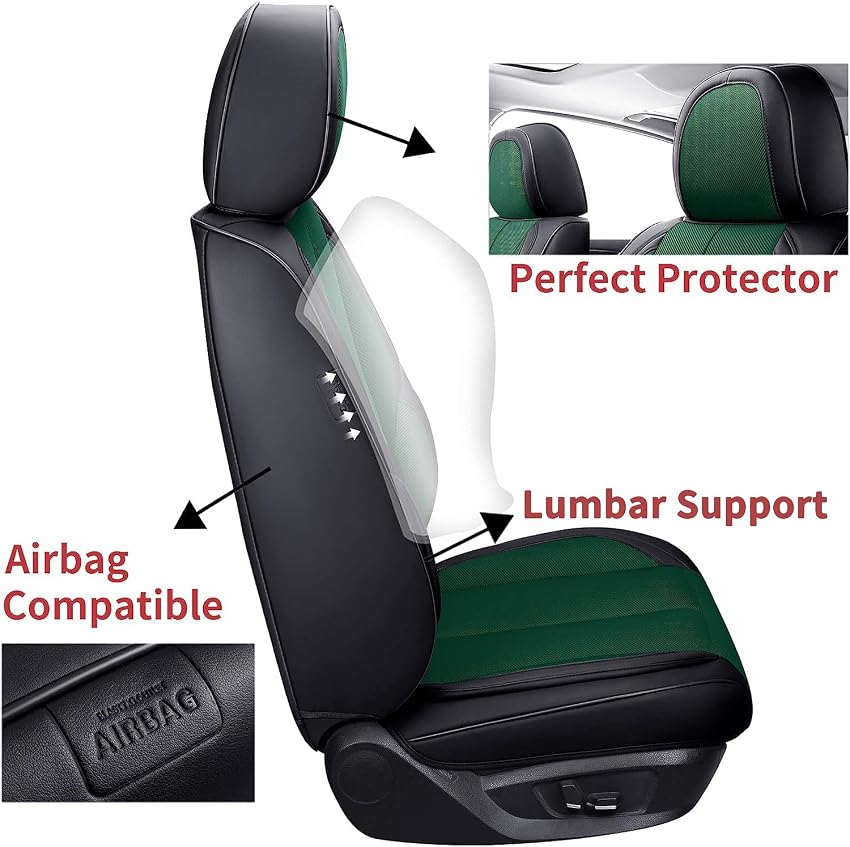 Detalle de Coverado FullSet Car Seat Covers Universal (Green)