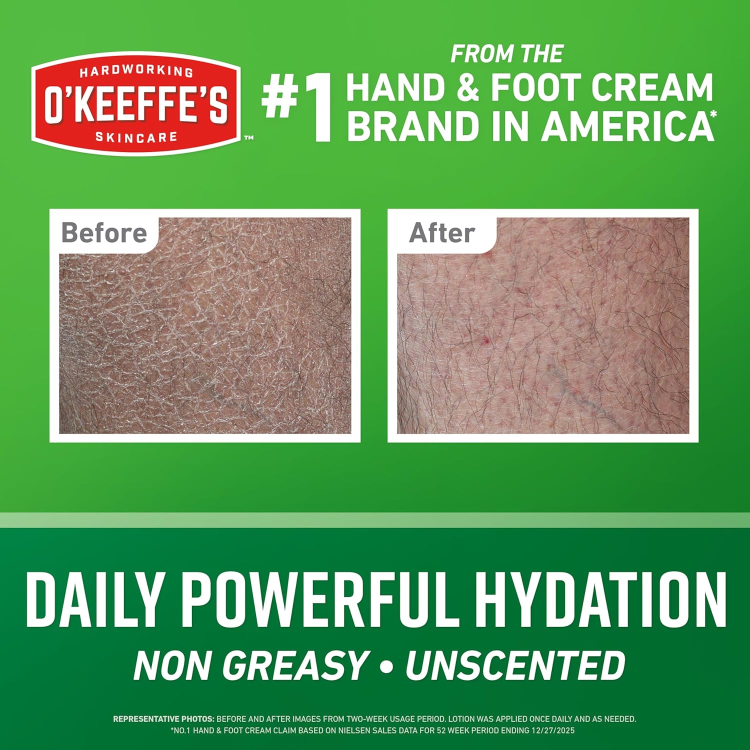 Detalle 2 de O’Keeffe’s Hardworking Body Lotion: Daily Hydration for Dry Skin, 12 oz Pump