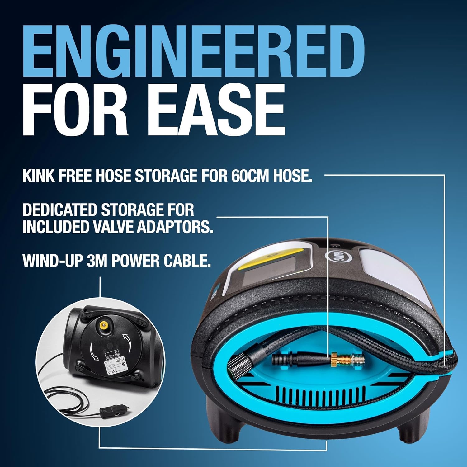 Thumbnail 4 de RING ULTRAINFLATE 20 Digital Tyre Inflator Air Compressor