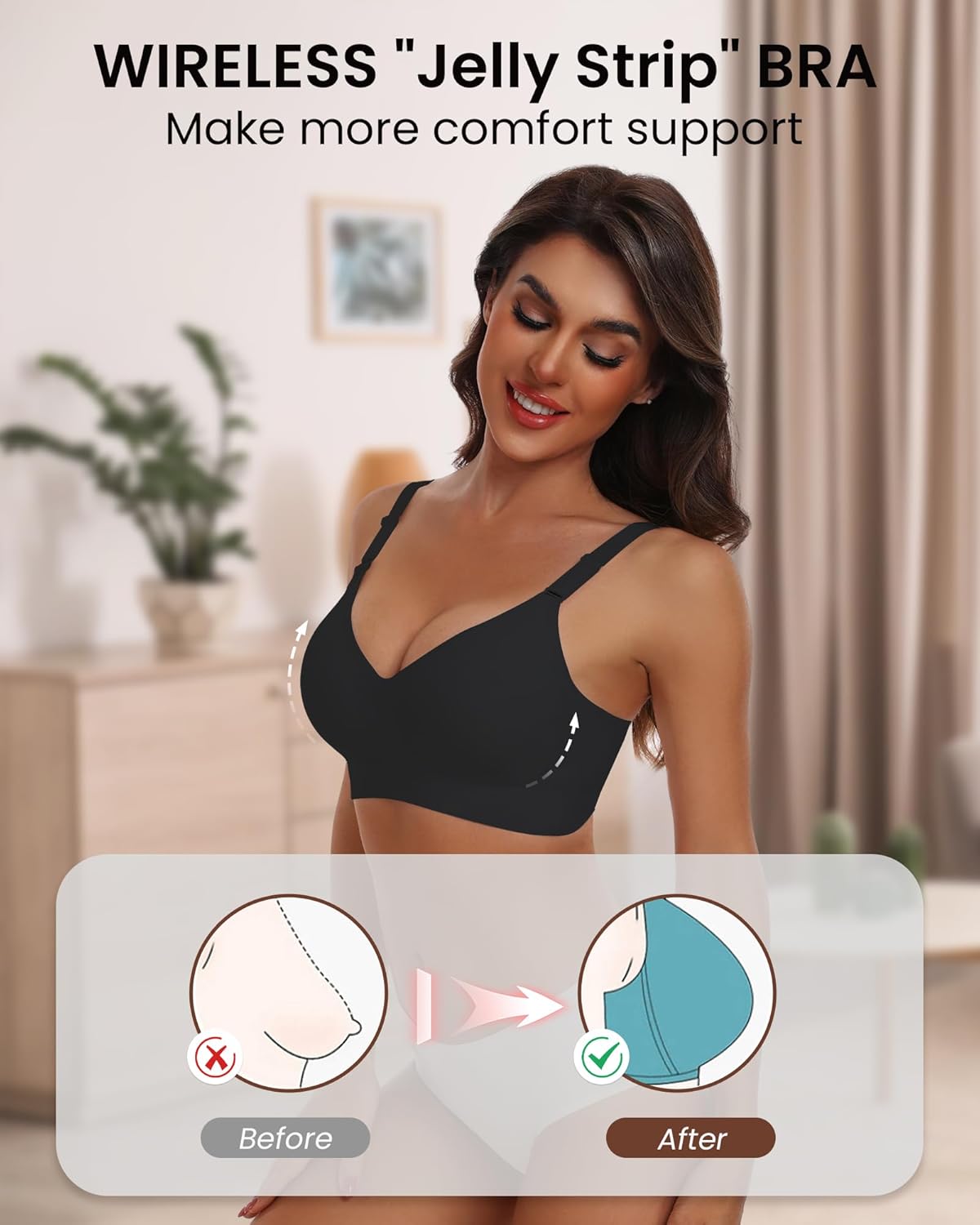 Thumbnail 2 de HORISUN Comfortable Seamless Full Coverage Bra S-4XL