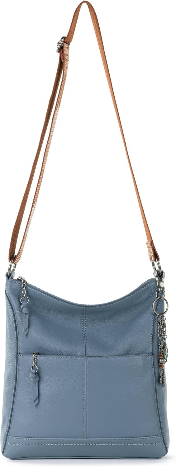Detalle 2 de The Sak Lucia Leather Crossbody Bag, Adjustable Strap, Medium Maritime
