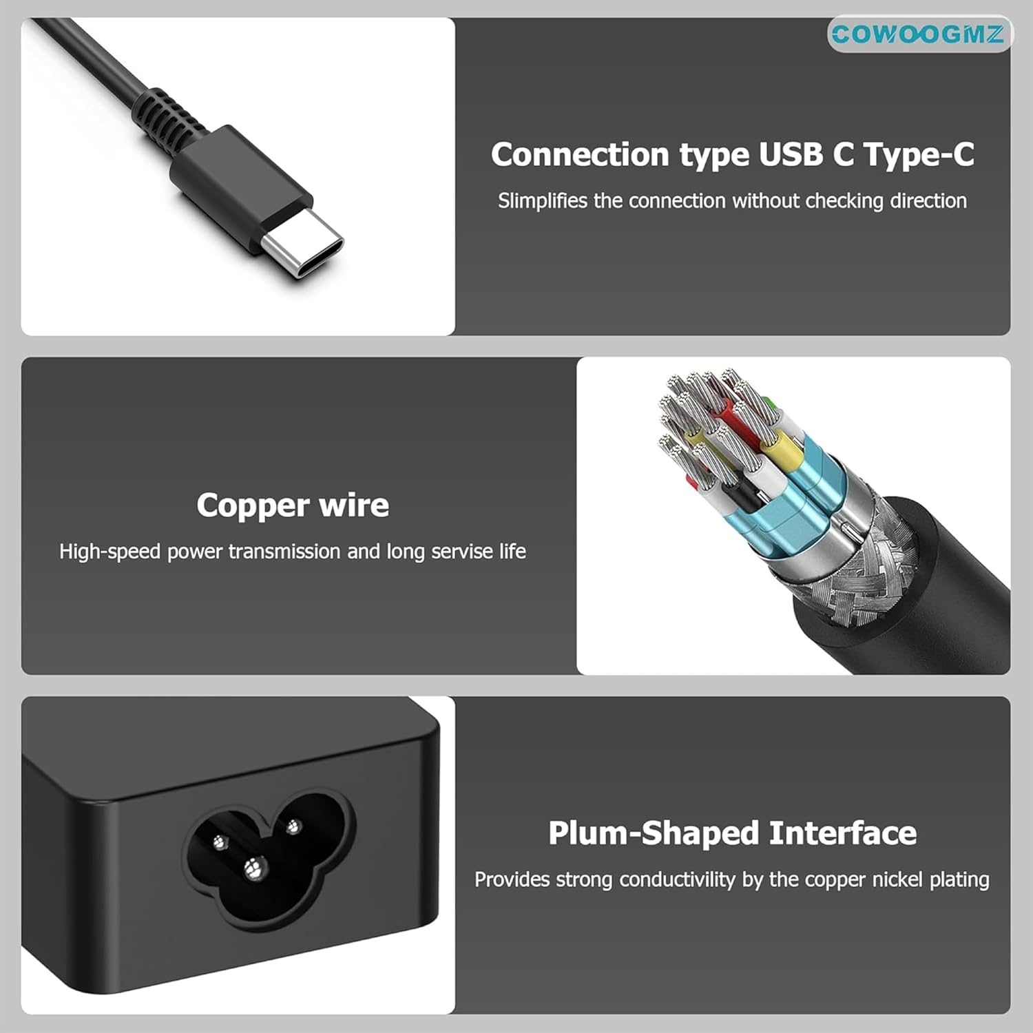 Thumbnail 3 de 65W USB-C Laptop Charger for ThinkPad