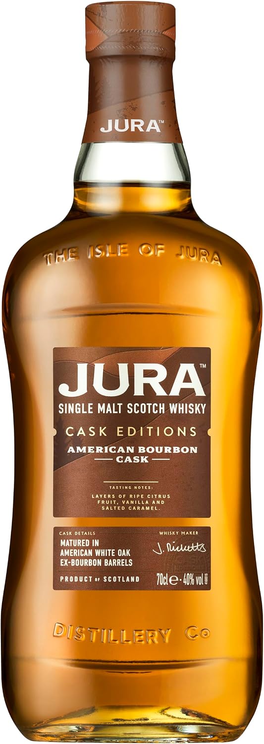 Detalle 2 de Jura Bourbon Cask Single Malt Scotch Whisky 70cl — A Gentle Introduction to Jura's House Style