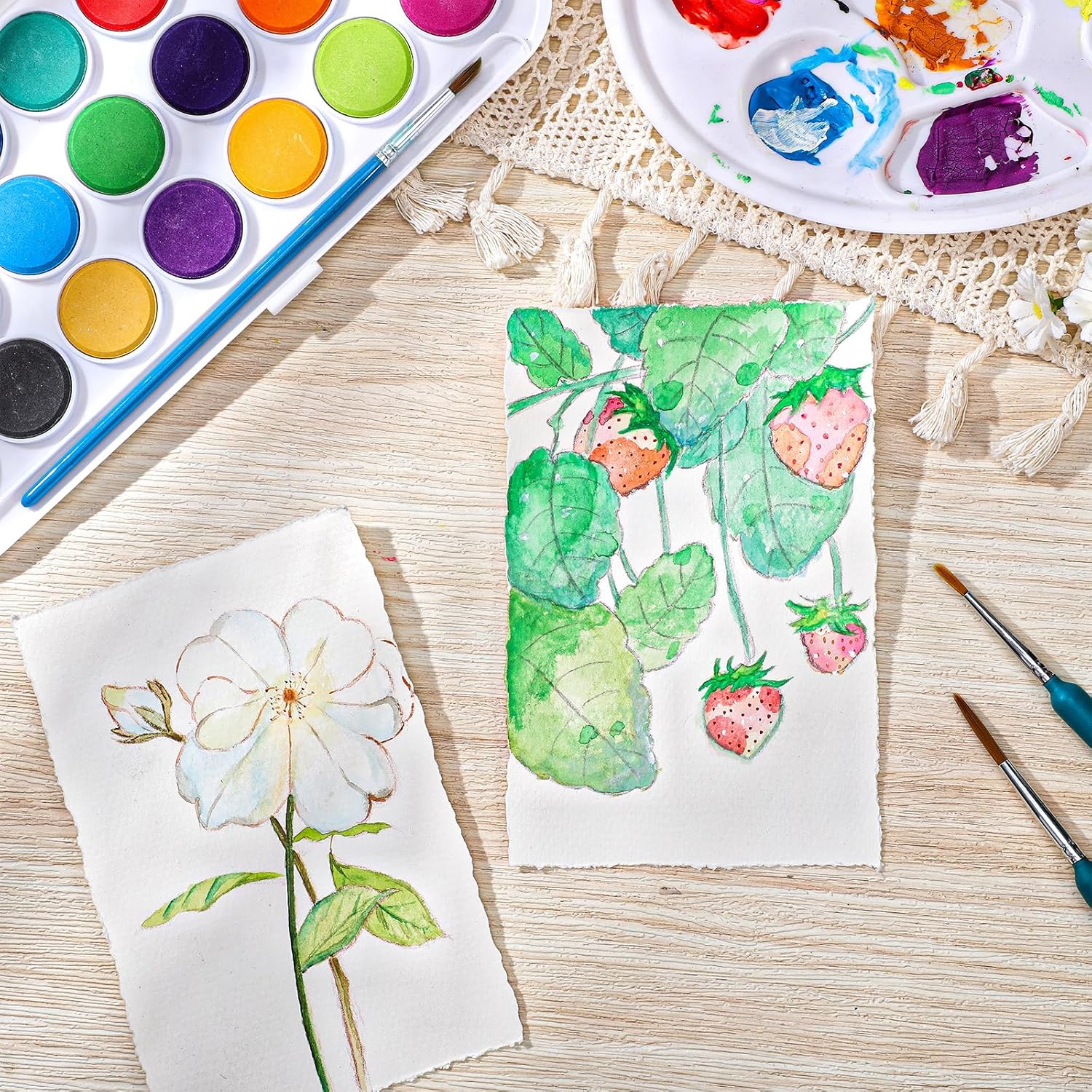 Thumbnail 5 de Deckled Edge 4 x 6in 160 GSM Watercolor Paper 🖼️