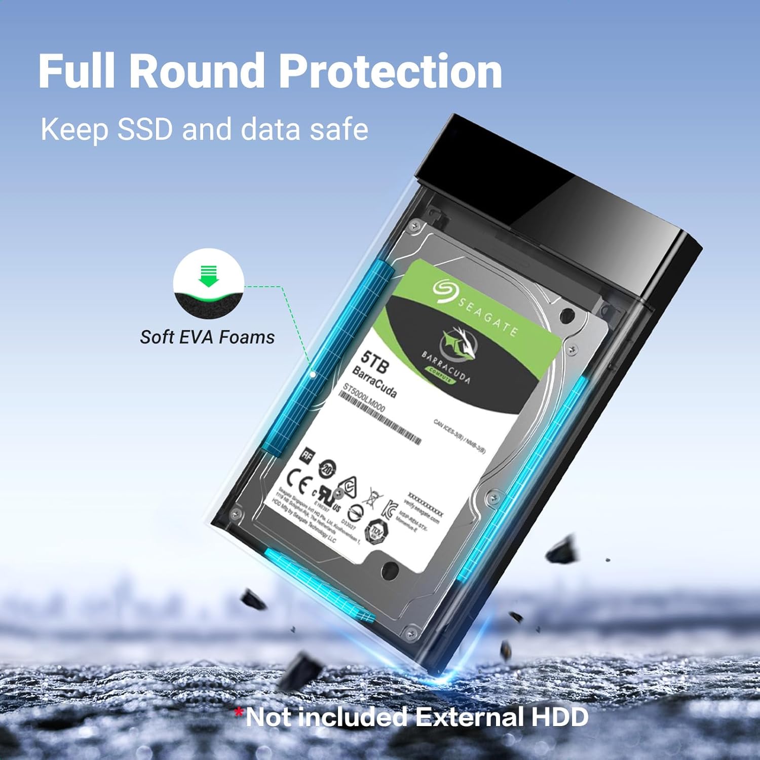 Thumbnail 4 de UGREEN 2.5 Inch Hard Drive Enclosure 5Gbps