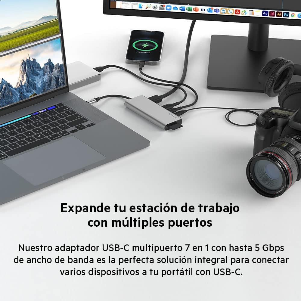 Thumbnail 6 de Belkin Hub USB-C 7 en 1 100 W