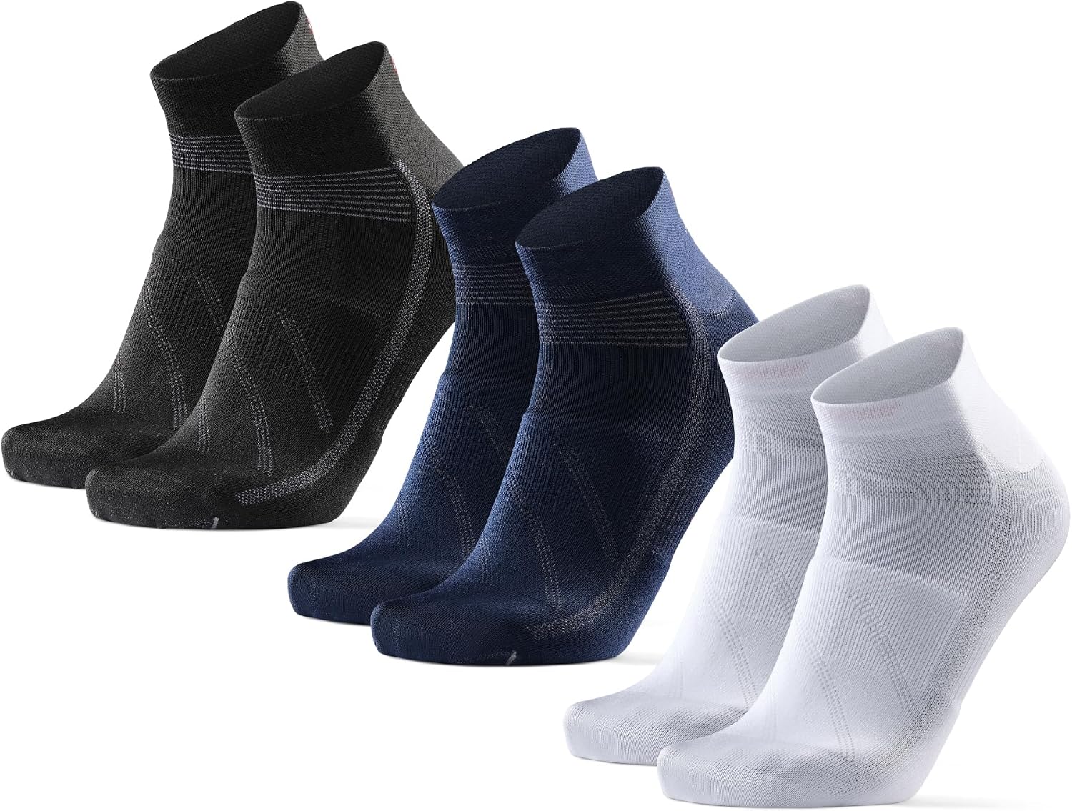 Detalle de DANISH ENDURANCE Chaussettes courtes cyclisme 3 paires
