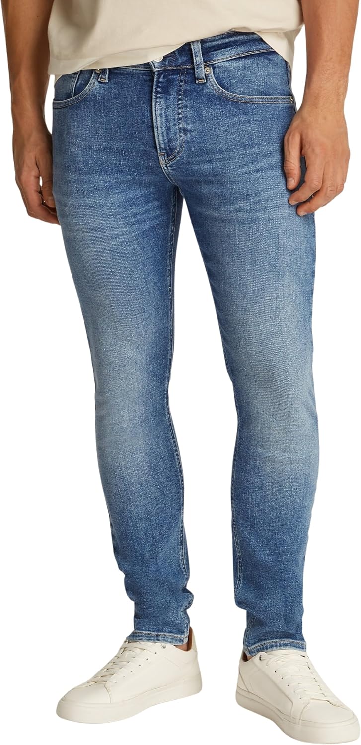 Detalle de Calvin Klein Herren Jeans Skinny Fit mit Stretch