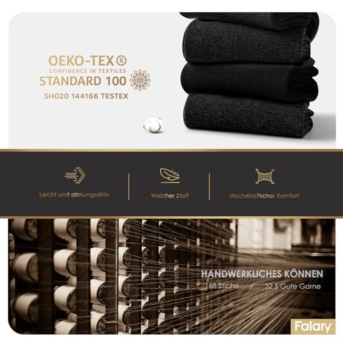 Thumbnail 3 de FALARY Baumwoll-Socken 12 Paar, Größe 35-38, weiß – Herren und Damen