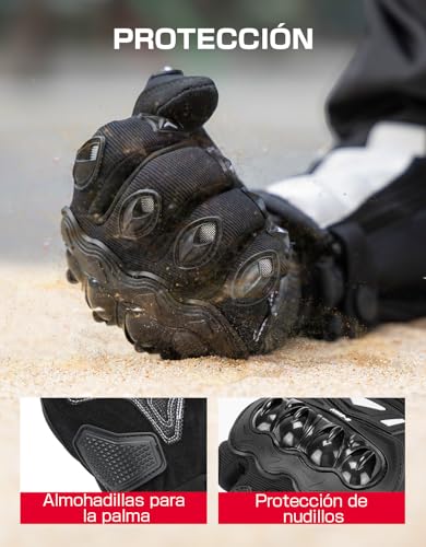 Thumbnail 1 de KEMIMOTO guantes de moto de verano con pantalla táctil y protección en nudillos