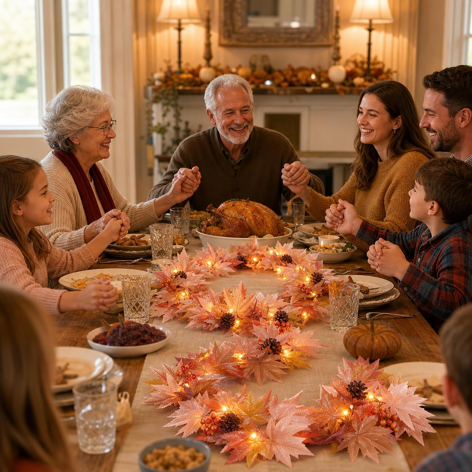 Thumbnail 2 de Meknow G0501A(0.17) Fall Garland, 9 ft, 50 Warm Incandescent Lights