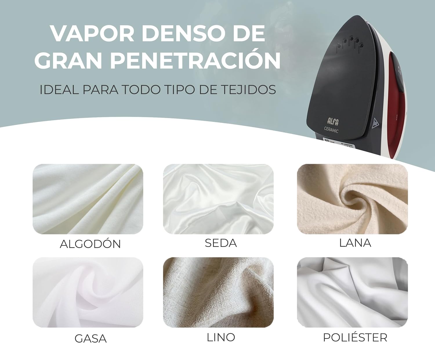 Detalle de ALFA Plancha de Viaje Coquet: compacta, potente y lista para viajar