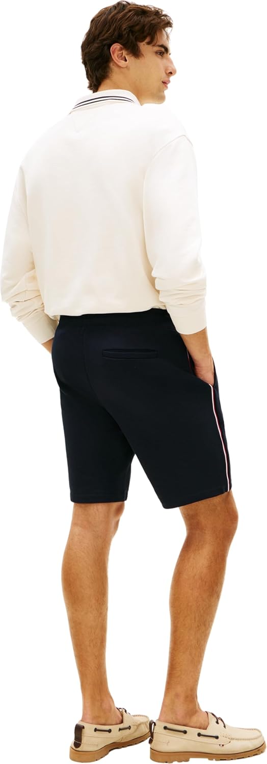 Thumbnail 2 de Tommy Hilfiger Global Stripe Sweatshort MW0MW42883: pantaloni da tuta uomo con motivo a righe