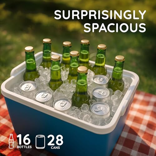 Detalle de CUQOO Cool Box 24L: A practical, compact cooler for beach trips and picnics