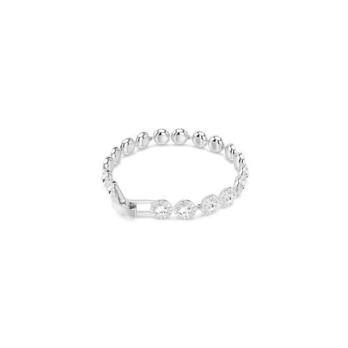 Detalle de Swarovski Una Angelic Tennis Bracelet – Clear Crystals in Rhodium Finish