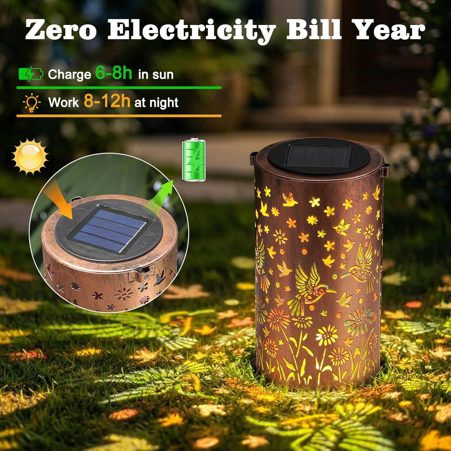 Thumbnail 5 de Colorful Solar Lanterns Outdoor Waterproof Light by ZKLiLi