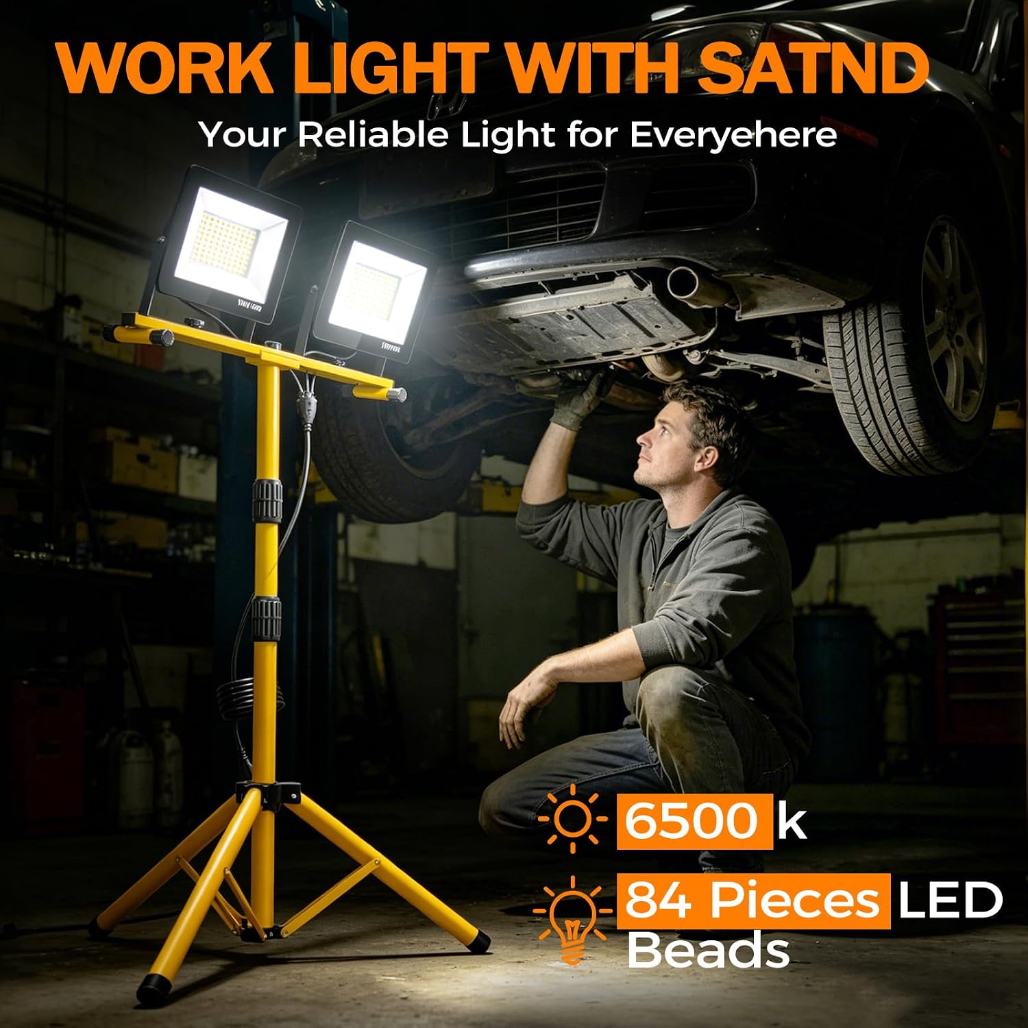 Detalle 2 de LED Work Light with Stand, 14,000 Lumens