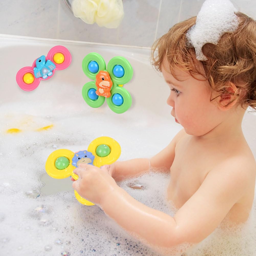 Thumbnail 4 de Ainiv 3PCS Suction Cup Spinner Toy – Colourful Baby Rattle & Spin Toys for 1+ Year Olds