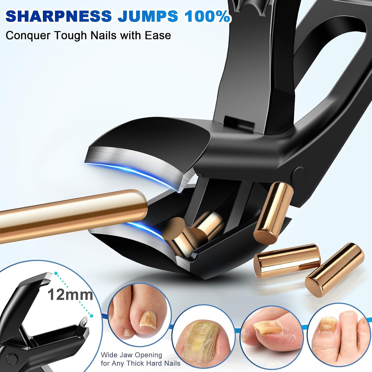 Thumbnail 2 de GJNL Nagelknipser Ergonomisch Breiter Kiefer