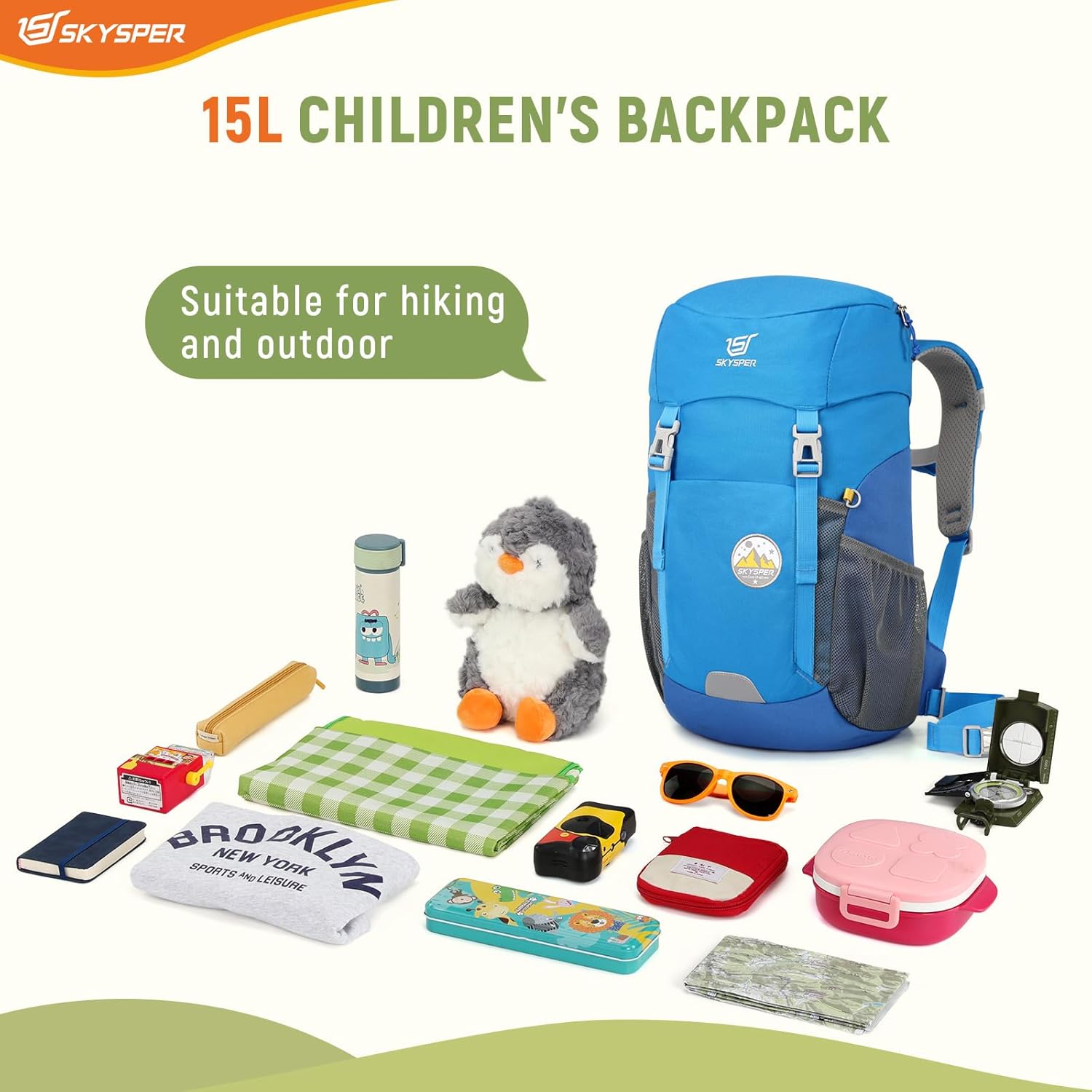 Detalle 2 de SKYSPER Wanderrucksack Kinder 15L