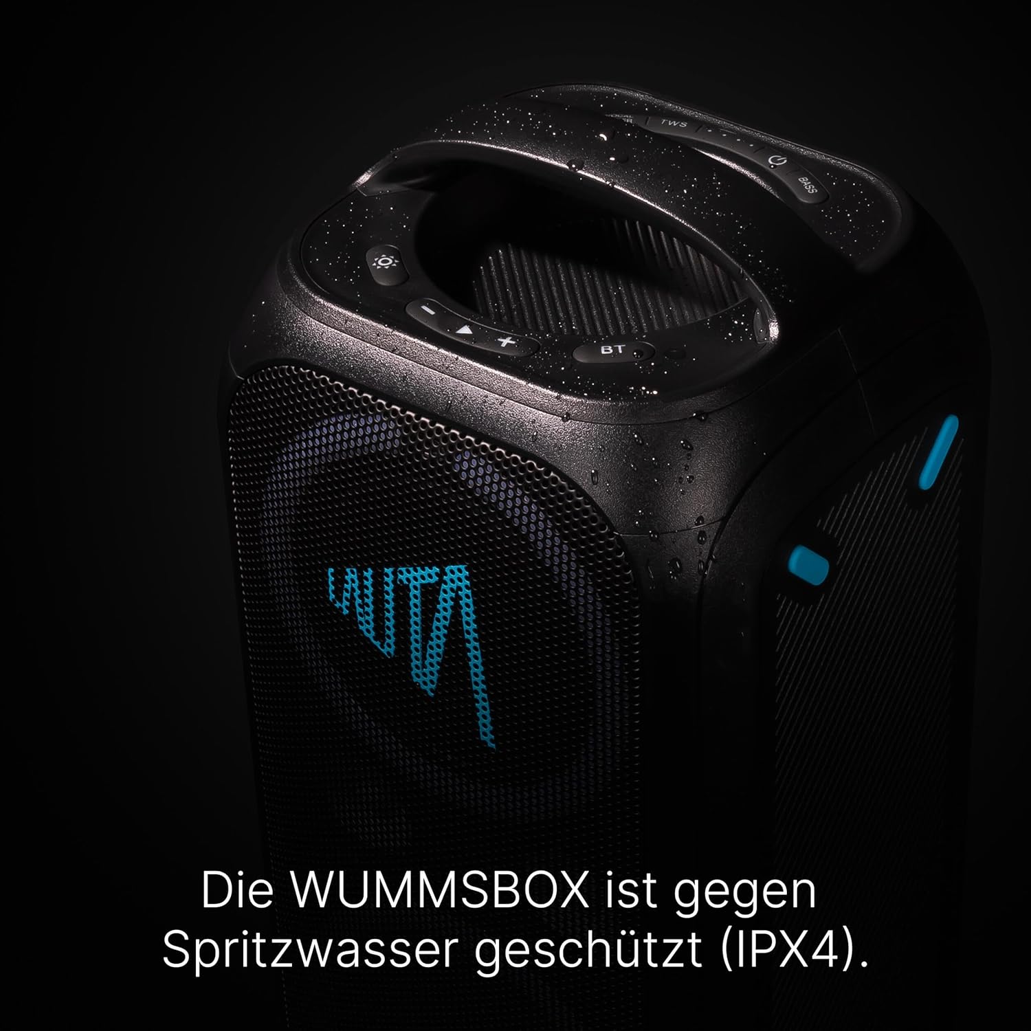 Thumbnail 5 de TechniSat LAUTA WUMMSBOX tragbarer Premium-Bluetooth-Lautsprecher mit 80 W RMS, 103 dB und Bass Boost