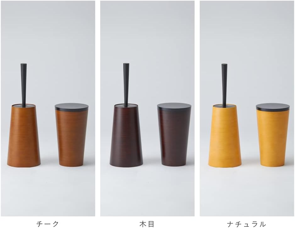 Detalle de 藤栄 ダスパースタイル DS-201 トイレブラシ チーク 木目調ケース付き