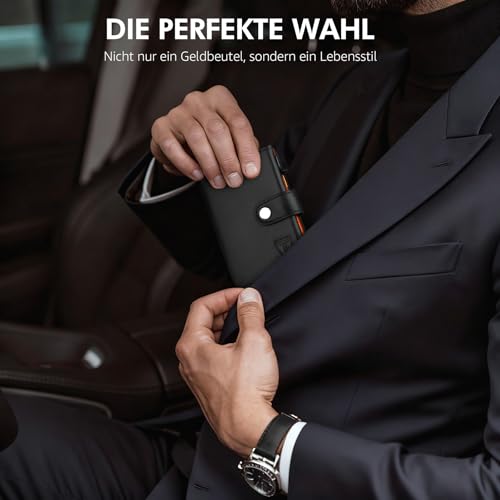 Thumbnail 6 de TENBST Geldbörse Herren – Slim Wallet mit Münzfach und RFID-Schutz
