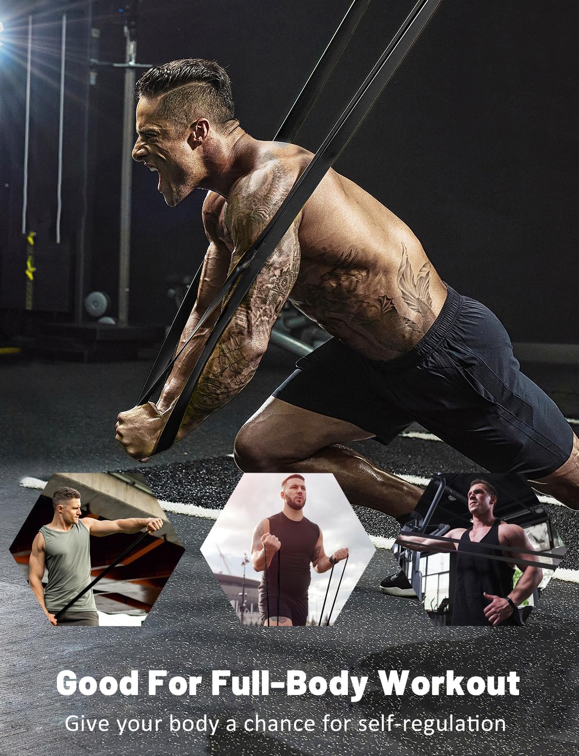 Thumbnail 4 de ROSAPOAR Resistance Bands 5 Levels ๐