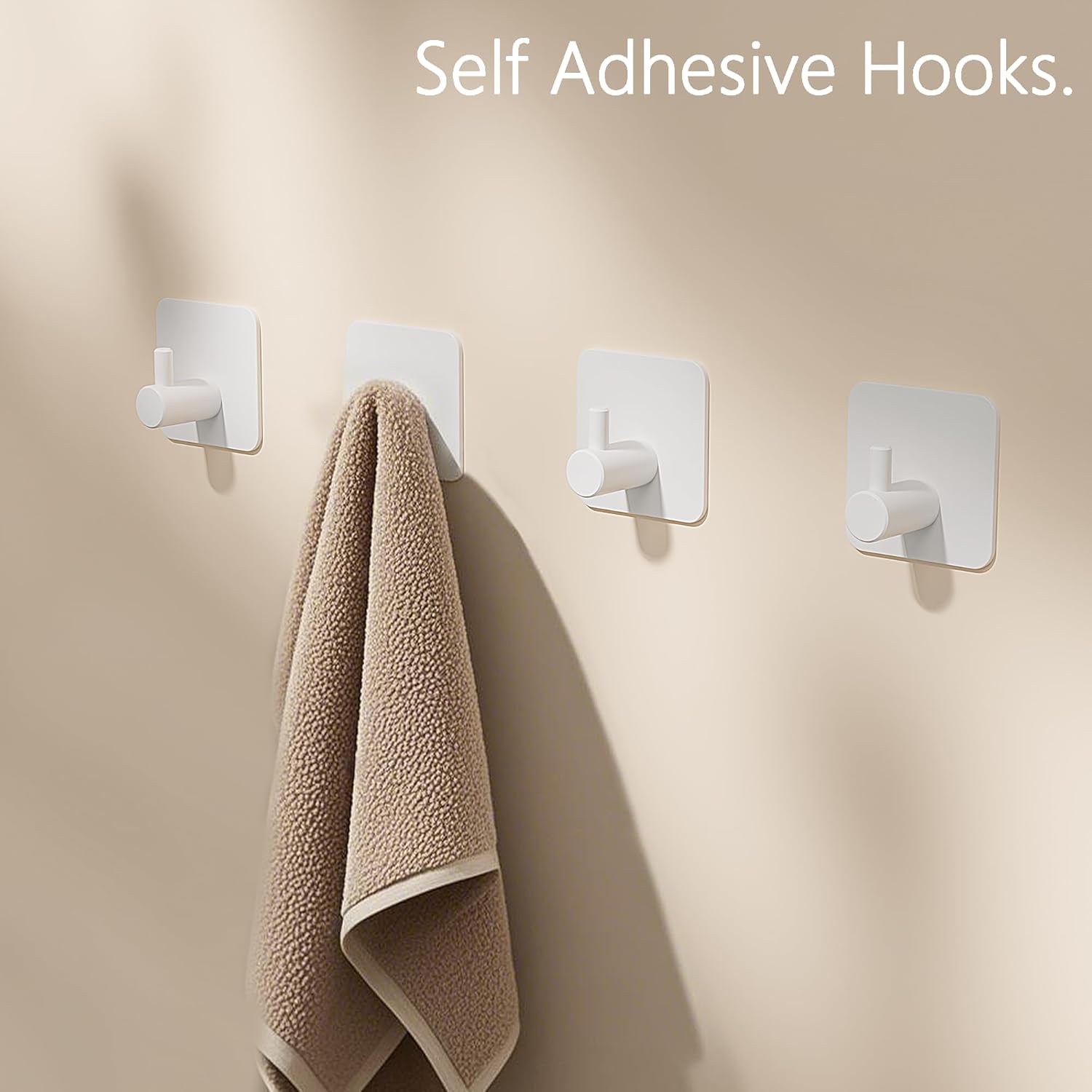 Detalle de Self adhesive hooks 4 pack, up to 8KG