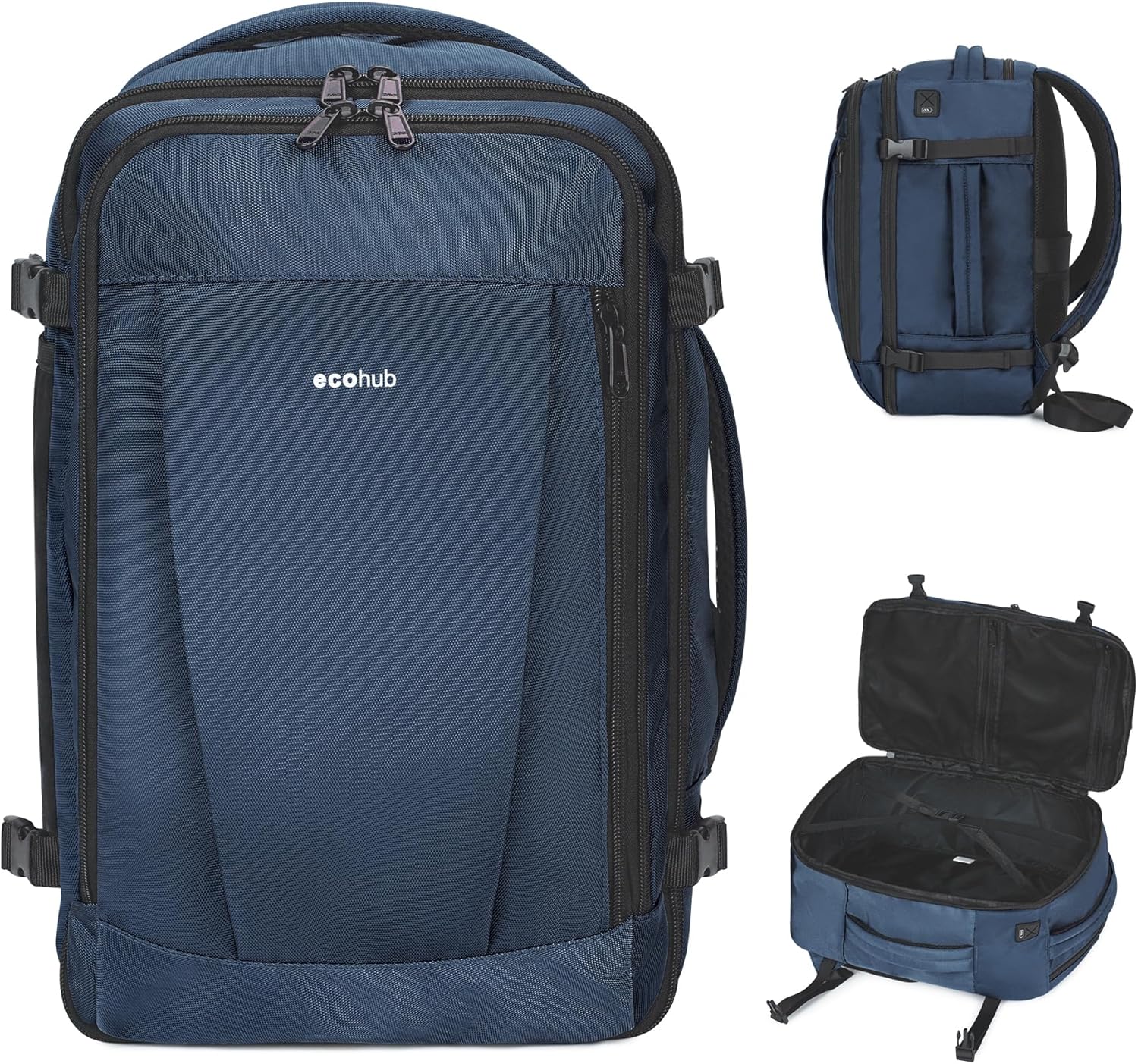 Detalle de ECOHUB Travel Backpack 18x14x8 carry-on backpack